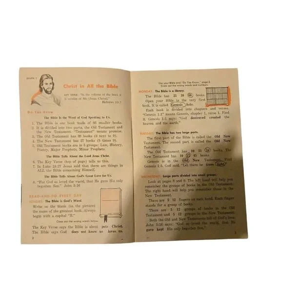 Vintage 1967 Stories Of The Beginning Pamphlet Junior Pupil Collectible - Picture 5 of 5